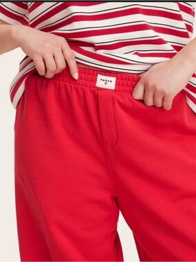 Parke x Target Red Pull-On Wide-Leg Pants